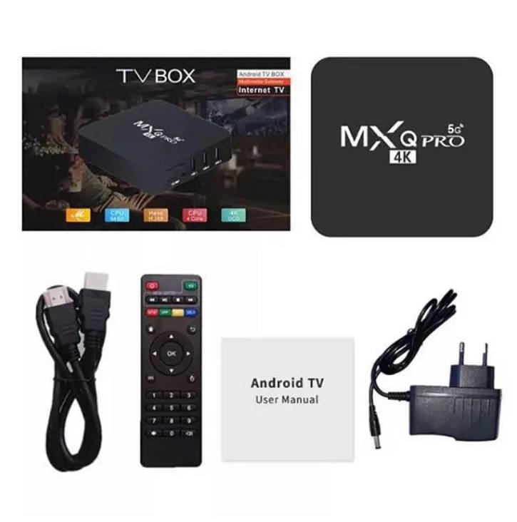 Conversor Smart TV Box 4K 5G Android Dual WiFi Media Player Set Top Box Smart TV Box